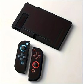 Resim Gaojunshop01 Nintendo Switch Oled Siyah Tpu Kılıf Darbeye Dayanıklı Koruma 