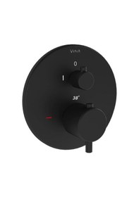 Resim VitrA A4267236 Origin Ankastre Termostatik Duş Bataryası Siyah 