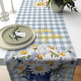 Resim Evmila Çiçek Desenli Runner Modeli - 40x140 cm 