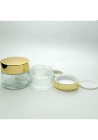 Resim Boş Krem Kavanozu 100 Ml 10 Adet Boş Şeffaf Sarı Kapaklı Kutu 