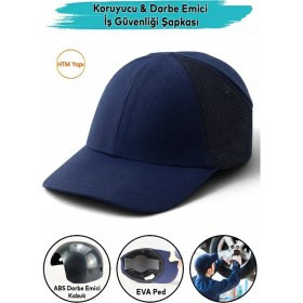 Resim Htm Yapı Kalite Hafif Iş Güvenlik Darbe Koruyucu Koruma Baş Şapkası Bareti Unisex Kamuflaj Beyzbol Tarzı Kask Şapka 