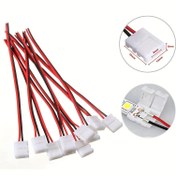Resim 8/16 adet lot Lehimleme Gerektirmeyen 2 Pinli LED Şerit Bağlantı Elemanları Güç Kablosu Bağlayıcı LED Şerit Kablosu PCB Şeridi için 