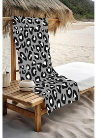 Resim Dijital Baskı Plaj Deniz Havlusu Leoparlı Desen Peştamal Hvl0016 Renkli 