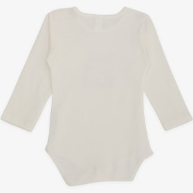 Resim Breeze Erkek Bebek Çıtçıtlı Body Avcı Kedicik Baskılı 9 Ay-3 Yaş, Ekru Ekru 