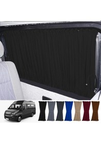 Resim Pandami Iveco Daily 4/5 Nesil Uzun Şase 2006-2014 Uyumlu Siyah Raylı Oto Perde Takımı 