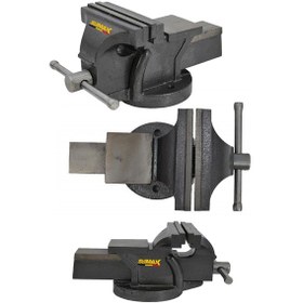 Resim Stilmax 150mm 6" Sabit Tabanlı Özel Alaşım Masa Mengenesi Örslü 