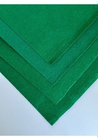 Resim Koyu Yeşil Metrelik Ince Keçe Kumaş Keçe 1 Mm Aktivite Keçesi Renkli Keçe 1 Metre 100 Cm X 100 Cm 