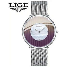 Resim Fochsia Lıge Genç Kadınlar Şık Minimalist Saat Brown Gradyan Kadran Kronograf Çelik Diğer 