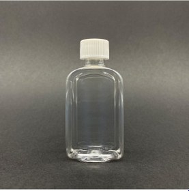 Resim 50 Cc Yassı Plastik Şişe - Beyaz Kapaklı- 50ml Kapaklı Pet Şişe- 