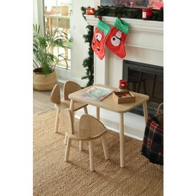 Resim The Mimar Mickey Fare Kulak Çocuk Masa + 2 Sandalye Takımı 