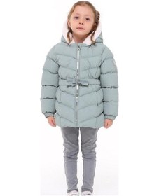 Resim Benitto Kız Çocuk Beli Kemerli İçi Peluş Detaylı Mont-14761 Mint 