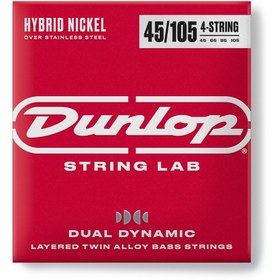Resim Jim Dunlop DBHYN45105 Hybrid Nickel Bas Gitar Teli (45-105) 