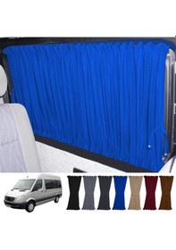 Resim Pandami Mercedes Sprinter W906 Orta 2006-2018 Uyumlu Mavi Raylı Oto Perde Takımı 