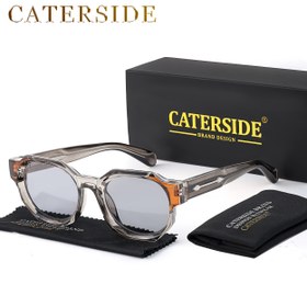 Resim Caterside Retro Steampunk Stil Gözlükleri - Metal Çekirdekli Tam Çerçeveli Moda Çerçevesi, Turuncu ve Siyah Geometrik Tasarım, Erkekler ve Kadınlar için Mükemmel, Günlük Giyim veya Fotoğraf Aksesuarları için İdeal, Temizlik Bezi ve Kılıf Dahil, Şık Gözlükler | Geometrik Desen | Dayanıklı Gözlükler 
