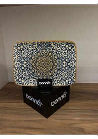 Resim 6 Lı Dikdörtgen Tabak / Servis Tabağı / Sunum/ Meze/servis/ Kayık Tabak 23x16 Cm Alhambra Moove Diğer 