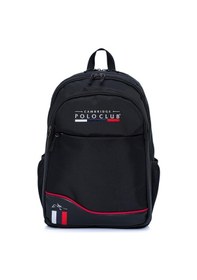 Resim Cambridge Polo Club Unisex Şık Çok Gözlü Günlük Sırt Çantası - Okul Çantası Siyah-1479 Siyah 