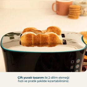 Resim Cecotec Toast Taste Double B Ekmek Kızartma Makinesi | 2 Dilim, Geniş Hazne, Kademeli Isı Ayarlı 