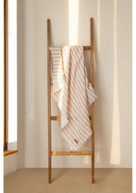 Resim Zeypba 4 Katlı Müslin Örtü Pembe Çizgili 110x110 CM Bebek & Çocuk İçin % 100 Pamuk Pembe Melanj 