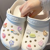 Resim 10 adet Sevimli Ayakkabı Süs Aksesuar Seti - Crocs Ayakkabı Şansları için 