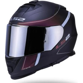 Resim Ls2 Storm 2 Velvet Full Face Motosiklet Kaskı Şeffaf + Gökkuşağı Vizörlü 