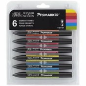 Resim Winsor Newton Promarker Kalem 6 Renk Set Güçlü Tonlar 