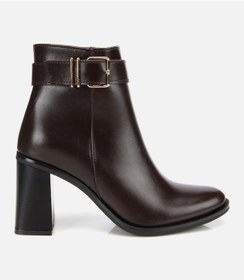 Resim Hotiç Kadın Kahverengi Tokalı Topuklu Bilekte Bot 01boh314950a480 01boh314950a480 Kahverengi 