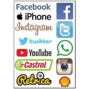 Resim Gogo A4 Sticker 057 Tek Paket Çoklu Sticker 