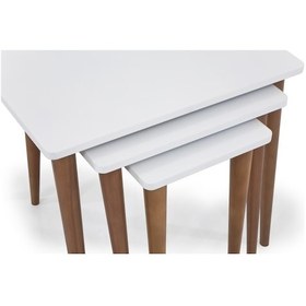 Resim Basic Zigon Sehpa Beyaz 