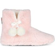 Resim Kadın Panduf Kışlık Ev Botu Ev Ayakkabısı Su Yolu Velsoft Sessiz Taban PEMBE 