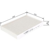 Resim BOSCH 1987432234 POLEN FİLTRESİ CITY 08- HRV 15- CR-Z 10- JAZZ 08 