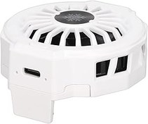 Resim Rankomu Telefon Coolerfor Oyun Cep Telefonu Soğutucu LZF10, Yarıiletken Soğutma Telefon Soğutma Standı Fan RGB Işık ile Oyun için, Beyaz Temel Tip, Cep Telefonu Radyatörü 