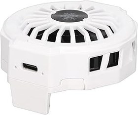 Resim Rankomu Telefon Coolerfor Oyun Cep Telefonu Soğutucu LZF10, Yarıiletken Soğutma Telefon Soğutma Standı Fan RGB Işık ile Oyun için, Beyaz Temel Tip, Cep Telefonu Radyatörü 