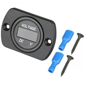 Resim Tekli Kulaklı Pano Tip Araç İçi Dijital Voltmetre 12v 24v 