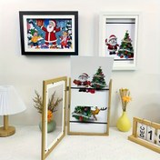 Resim 2 adet Manyetik A4 Boyutlu Resim Çerçevesi Seti, Oda Dekorasyonu için Minimalist Ahşap Çerçeveler, Sanatı Değiştirmek için Kolay Sanatsal Değişim İçin Kapaklı Sanatsal Parçaları Saklamak İçin Uygun. 