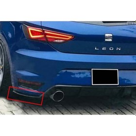Resim Seat Leon Mk3.5 Arka Tampon Fr Aero Flap Seti Piona Black , Abs Plastik 