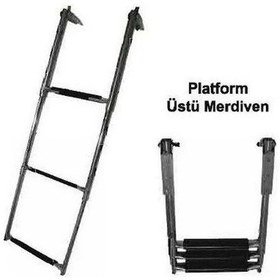 Resim Teleskopik Merdiven 3 Lü Platform Üstü 