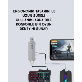 Resim MCM Group Bluetooth 5.3 Mobil Oyun Aksesuar Seti - Pubg Uyumlu 