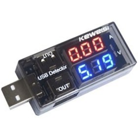 Resim Robocombo Usb Girişli Voltmetre/ampermetre 
