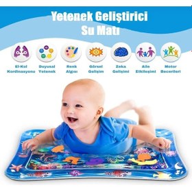 Resim Bebek Su Oyun Matı Tummy Time Karın Üstü Aktivite Zamanı Aktivite Matı 