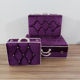 Resim Sonem Çeyiz Çeyiz Sandığı Gelin Damat Bavul Çanta Sandık Hurç 3lü 0564 