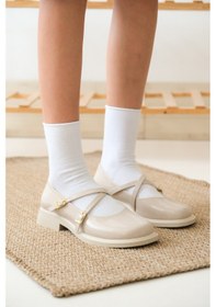 Resim Astrid Kadın Ortopedik Çift Kemerli Babet 001 