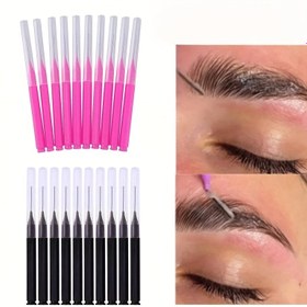 Resim 80 Adet Mini Kaş ve Kirpik Damgalama/Kaldırma Fırlatmalar - Bükülebilir Tek Kullanım Düşük İmmünolojisi Hipoalerjen Güzelllik Araçları, Çok Renkli Uclu (Pembe / Siyah Beyaz) Kalıcak Makaj, Mikroblading, Şeytan çekme ihtiyacınız ile Profesyonellerin kaliteli makyage firlatalari Seti, 50 adeti Saklıkutulu Yumuşaq tüller Hassas açık bej ışığa 80. Ergonomic saplı mini kaş şekillendiren & yukseten fircilar Sifonlu ambalaJda MicroBladInG MalzemelerI 