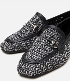 Resim Yaya Kadın Siyah Tokalı Hasır Detaylı Babet 01ayy307270a102 Siyah-black Siyah 