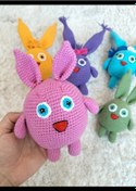 Resim Amigurumi Pembe Sunny Bunny Oyuncak Tavşan 