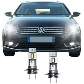 Resim Vw Passat B7 Led Kısa Far Ampulü H7 Mini Led 2'li Set 