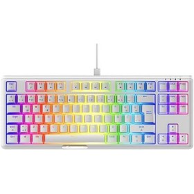 Resim Rampage Claw Beyaz Red Swıtch Mekanik Gaming Oyuncu Klavye Rainbow Tkl 