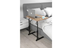 Resim Depolife Eğim Yükseklik Ayarlı Laptop Sehpası Kahvaltı Ders Çalışma Bilgisayar Ofis Yemek Masası Metal Ayak 