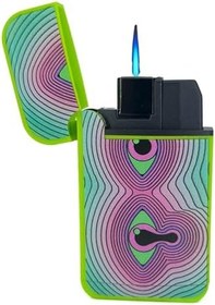 Resim Zengaz Cool Tasarım Jet Alev Çakmak - Trippy Melting Eye 