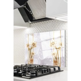 Resim Ne Verelim Size Cam Ocak Arkası Koruyucu Ankastre Arkası Koruyucu | Çiçek 