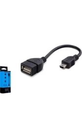 Resim Keepro Mini USB Otg 5 Pin Otg 15 cm Oto Teyp Için USB Çevirici 